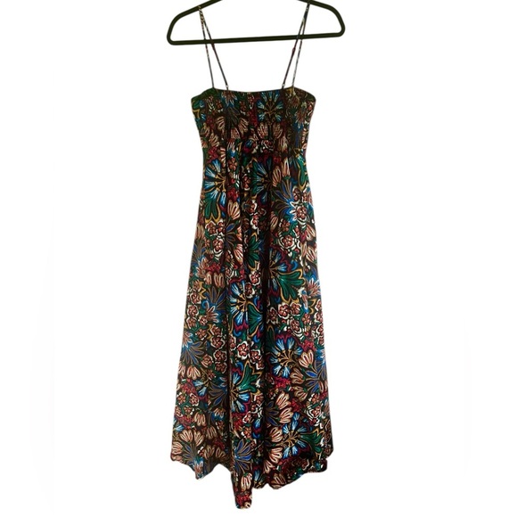 Olivaceous Multicolor Jaden Sleeveless Spaghetti Floral Print Maxi Dress Large - Picture 2 of 11